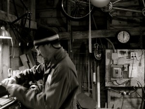Jeff at work in the shop