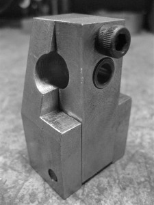 .5" bridge tool with optional drill bushing for fender hole.